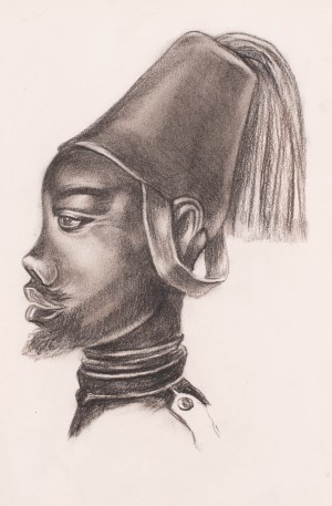 Boleslaw Cybis (1895 Vilnius - 1957 Trenton), Head of a man in a fez