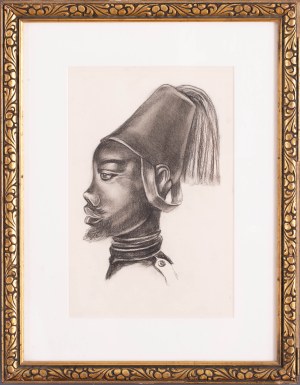 Boleslaw Cybis (1895 Vilnius - 1957 Trenton), Head of a man in a fez