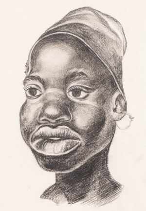 Boleslaw Cybis (1895 Vilnius - 1957 Trenton), Head of a Woman