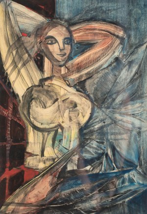 Jerzy Tchórzewski (1928 Siedlce-1999 Warsaw), Nude of a girl, 1955