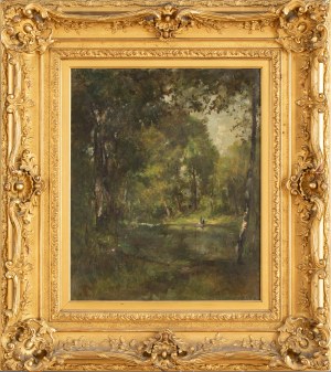 Marie-Ferdinand Jacomin (1838 Paris-1932 Saint-Germain-en-Laye), Forest Pond
