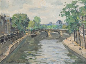Włodzimierz Zakrzewski (1916 St. Petersburg - 1992 Warsaw), Pont Neuf, Paris, 1958.