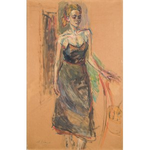 Maurice Blond (1899 Łódź - 1974 Clamart), Portret dziewczyny, 1953