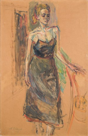Maurice Blond (1899 Lodz - 1974 Clamart), Portrait of a Girl, 1953