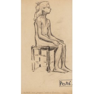 Jean Peské (1870 Gołta/Ukraina-1949 Le Mans), Studium dziewczyny, 1900