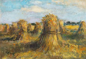 Artist unspecified (2nd half of 19th century), Haystacks