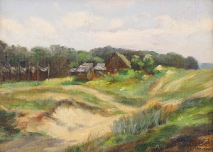 Reinhold Bahl (1869 Gdansk - 1945 there), Landscape from Stogów