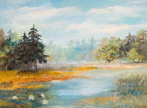 Jadwiga Blaszczyk-Jurkonis (1944 Aleksandrów Łódzki-2002), By the Wigry River, 1995.