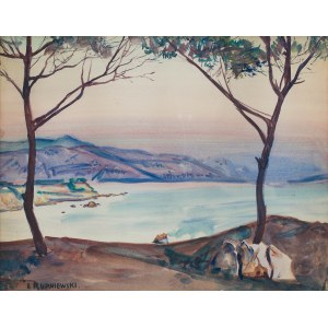 Jerzy Rupniewski (1888 Warsaw-1950 Świecie), Landscape with a Lake