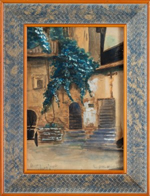 Painter unspecified (20th century), Backyard, 1923
