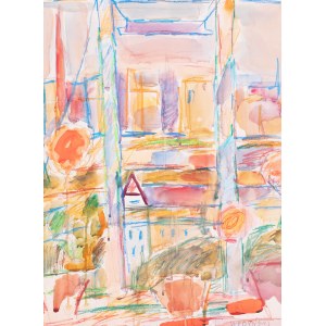 Jan Wodyński (1903 Jasło-1988 Warsaw), Urban Landscape