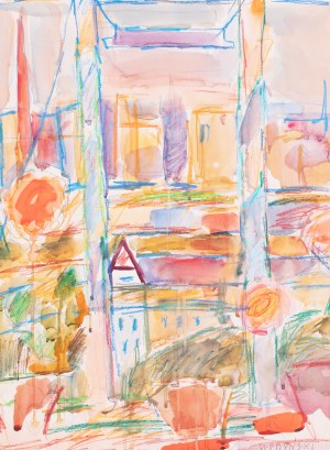 Jan Wodyński (1903 Jasło-1988 Warsaw), Urban Landscape