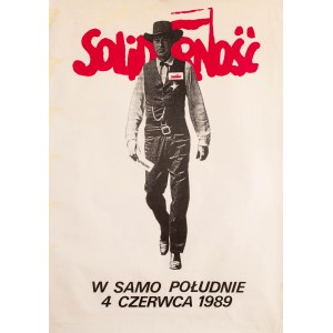 Tomasz Sarnecki (1966 Warszawa - 2018 tamże), Plakat wyborczy „W samo południe / 4 czerwca 1989