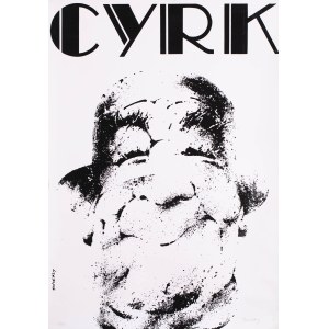 Waldemar Swierzy (1931 Katowice-2013 Warsaw), Clown in a Hat poster, 1970