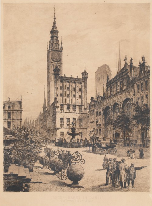 Bernhard Mannfeld (1848 Drezno - 1925 Frankfurt nad Menem), Długi Targ w Gdańsku