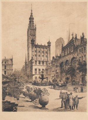 Bernhard Mannfeld (1848 Dresden - 1925 Frankfurt am Main), Long Market in Danzig