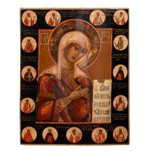 Ikona Matka Boska z grupy Deesis, Rosja, XIX w.