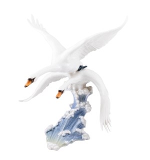 Swan figure, designed by Hans Achtziger, Hutschenreuther, l. 1955-1968