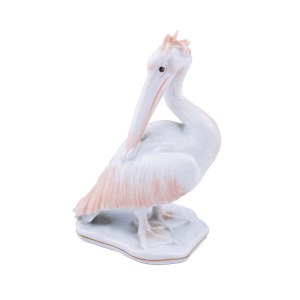 Figurka pelikana, proj. Fritz Heidenreich, Rosenthal, l. 60. XX w.