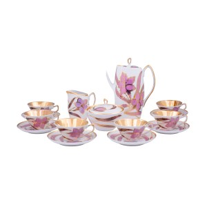 Serwis do kawy Aldona, proj. Józef Wrzesień, Zakłady Porcelany w Chodzieży, l. 60. XX w.