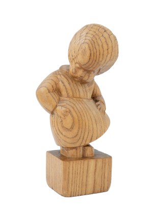 Figure of a girl, School of Wood Industry in Zakopane, before 1939