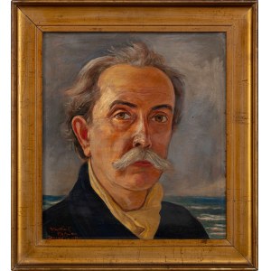Wlastimil HOFMAN (1881 - 1970), Autoportret na tle morza, 1942