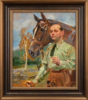 Wojciech KOSSAK (1856 - 1942), Portrait of a man, 1940