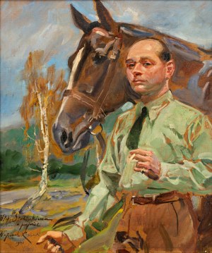Wojciech KOSSAK (1856 - 1942), Portrait of a man, 1940