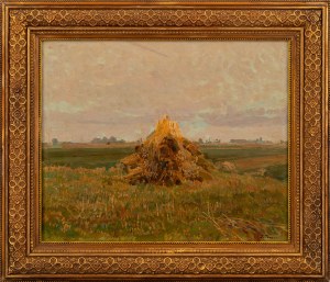 Ivan TRUSZ (1869 - 1941), Landscape with a haystack
