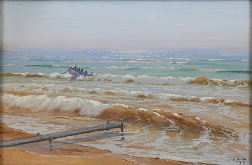 Soter JAXA-MAŁACHOWSKI (1867 - 1952), Powrót na brzeg, 1919