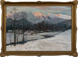 Michal STAÑKO (1901 - 1969), Giewont at sunset, 1962