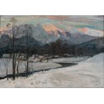 Michał STAŃKO (1901 - 1969), Giewont o zachodzie słońca, 1962