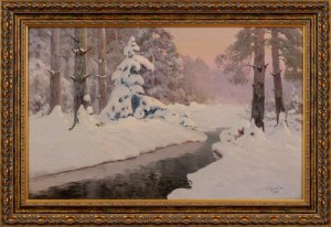 Wiktor KORECKI (1890 - 1980), A stream in winter, 1930