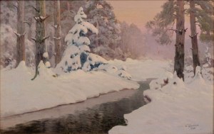 Wiktor KORECKI (1890 - 1980), A stream in winter, 1930