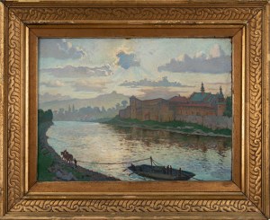 Ludwik LESZKO (1890 - 1957), View of the Norbertine Monastery in Krakow, 1940