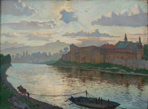 Ludwik LESZKO (1890 - 1957), View of the Norbertine Monastery in Krakow, 1940