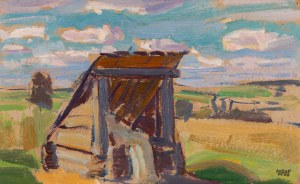 Wojciech WEISS (1875 - 1950), A well with a spring among the fields