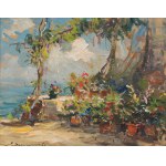 Eugeniusz DZIERŻENCKI (1905 - 1990), Taras na Capri, 1960