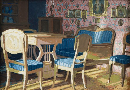 Zygmunt WIERCIAK (1881-1950), Wnętrze, 1942