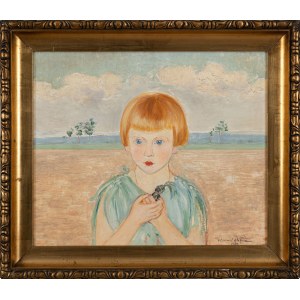 Wlastimil HOFMAN (1881 - 1970), Dziewczynka z laleczką, 1930