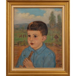 Wlastimil HOFMAN (1881 - 1970), Portret chłopca