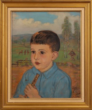 Wlastimil HOFMAN (1881 - 1970), Portrait of a boy