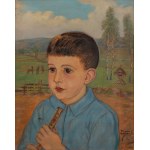 Wlastimil HOFMAN (1881 - 1970), Portret chłopca