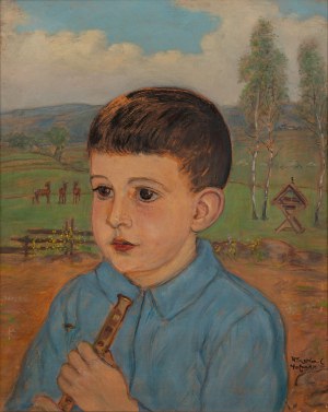 Wlastimil HOFMAN (1881 - 1970), Portrait of a boy
