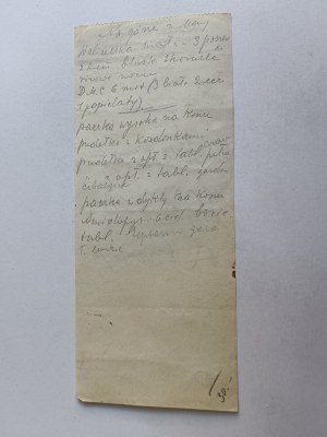 DOCTOR'S PRESCRIPTION DOCTOR ANDRZEJ KNAPCZYK, KSIĄŻ WIELKI, MIECHÓW 1943