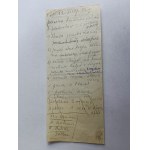 RECEPTA LEKARSKA LEKARZ ANDRZEJ KNAPCZYK, KSIĄŻ WIELKI, MIECHÓW 1943 R