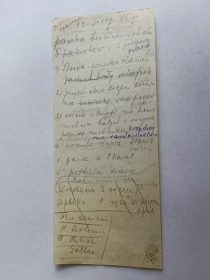 DOCTOR'S PRESCRIPTION DOCTOR ANDRZEJ KNAPCZYK, KSIĄŻ WIELKI, MIECHÓW 1943
