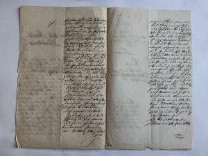 OFFICIAL LETTER TARNÓW, 1864