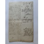 PISMO URZĘDOWE TARNÓW, 1864 R