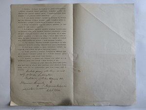 LEASE CONTRACT, NEW SACZ 1907